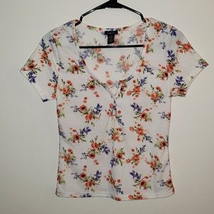 Rue 21 Short Sleeve Floral Top